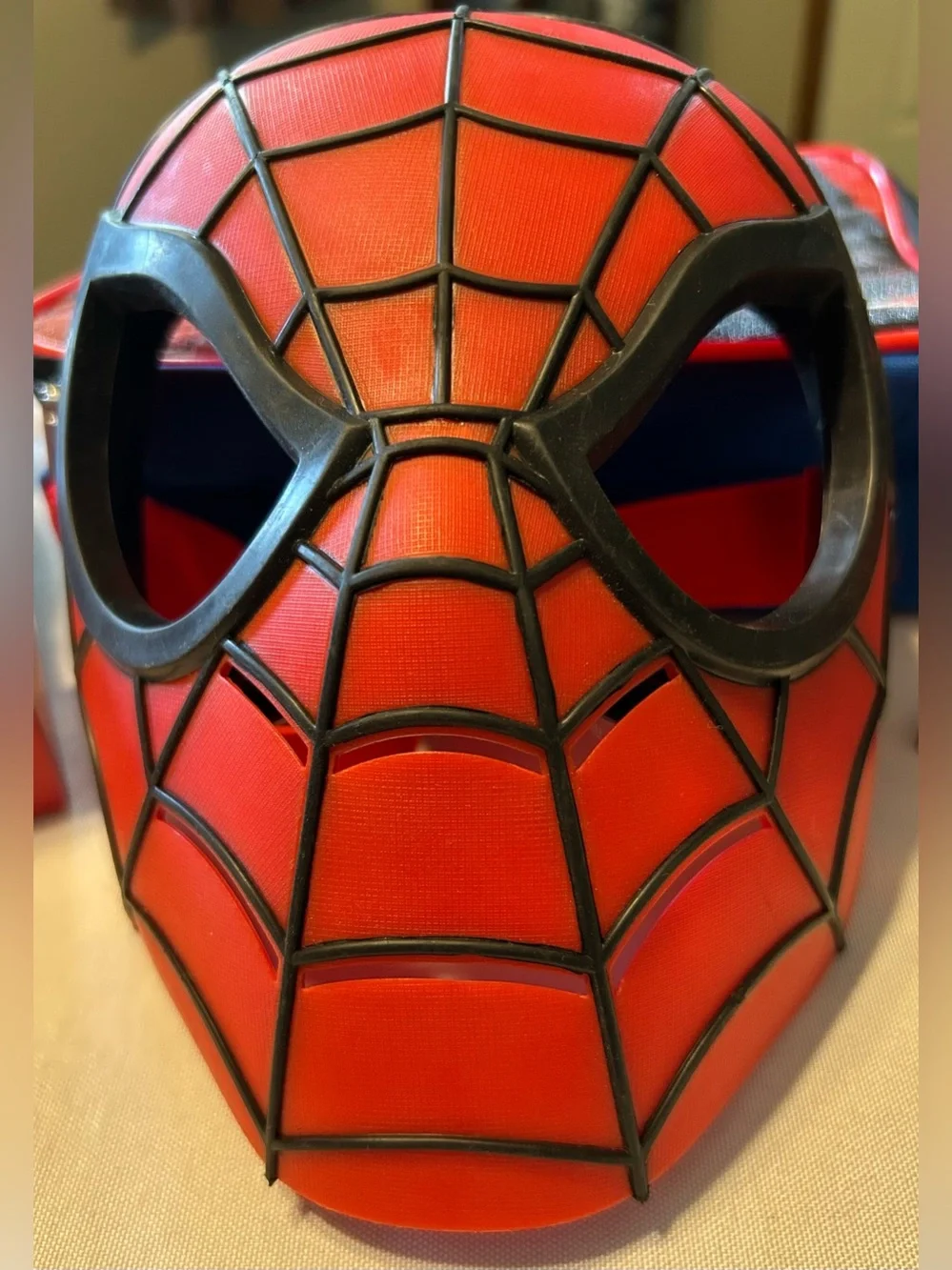 Hasbro Marvel Spiderman Mask, Headphones, Lunch Tote & Playing Card’s Bundle